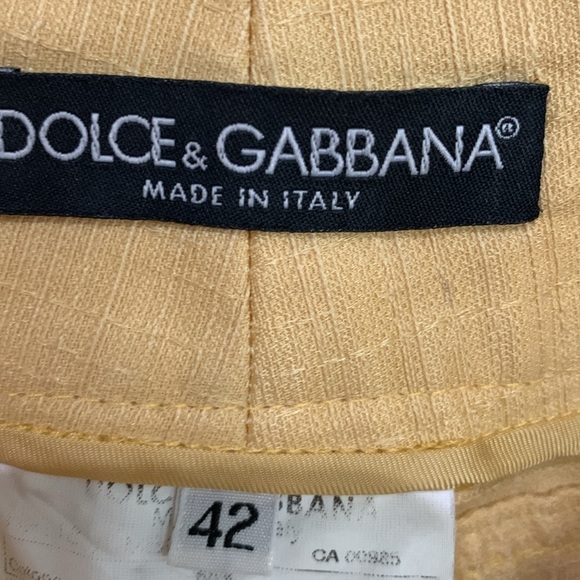DOLCE & GABANA Linen Slacks size 42 (M/6) - Picture 11 of 14
